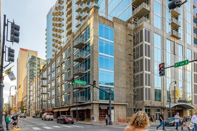 The Encore condos are a modern style condo tower in The District.