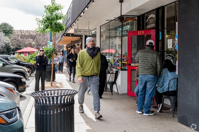 Living in Claremont’s Condit neighborhood means easy access to Claremont Village's shopping and dining.