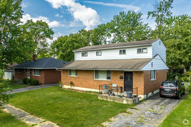 Two story homes are sprinkled throughout the neighborhood of Linwood.