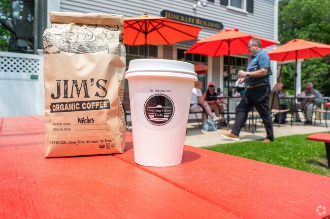 Residents of Marstons Mills begin their day with freshly roasted coffee from Morning Glory Cafe.