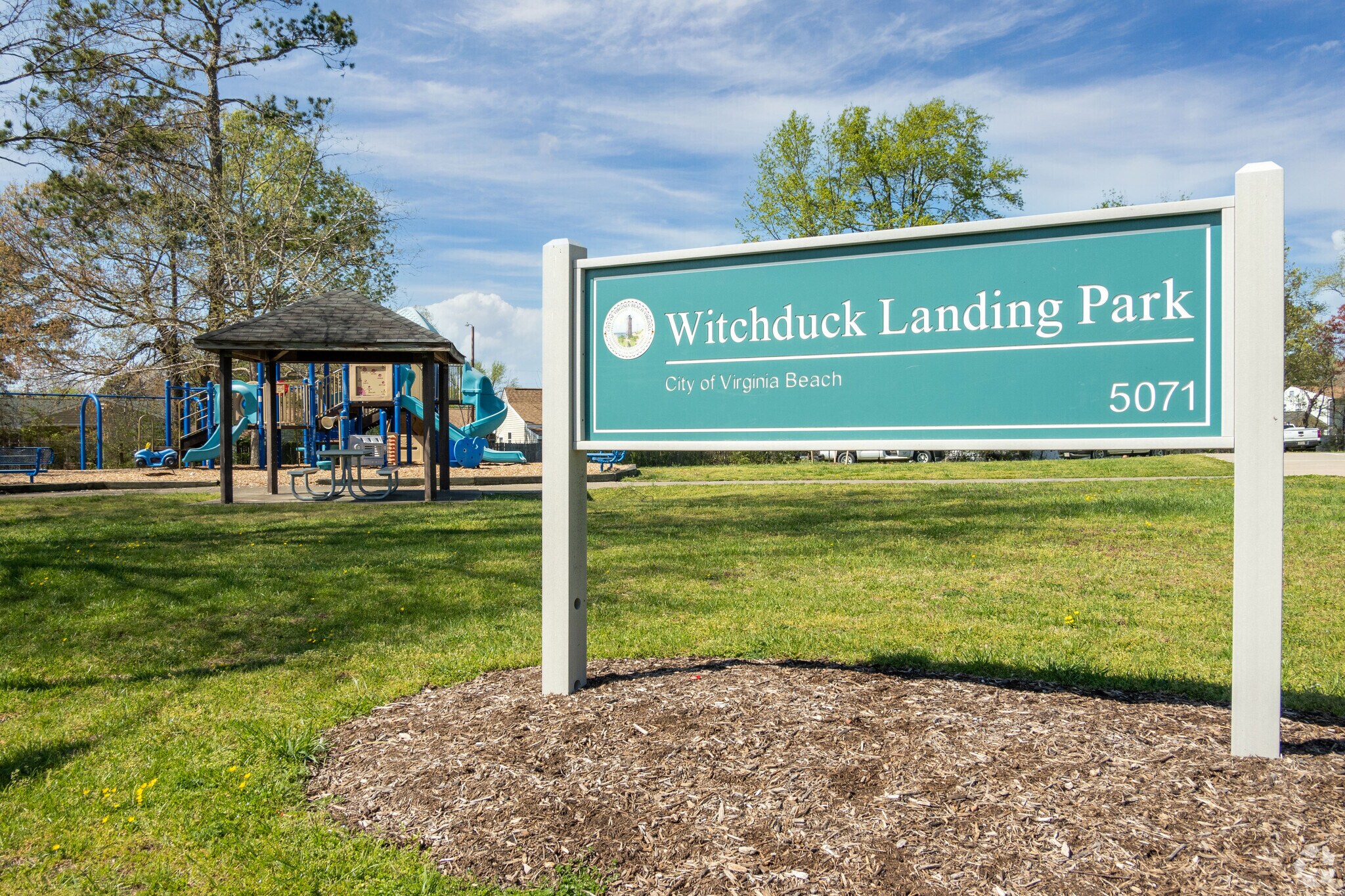 Popular Witchduck Landing Park in Aragona neighborhood in Virginia Beach, VA