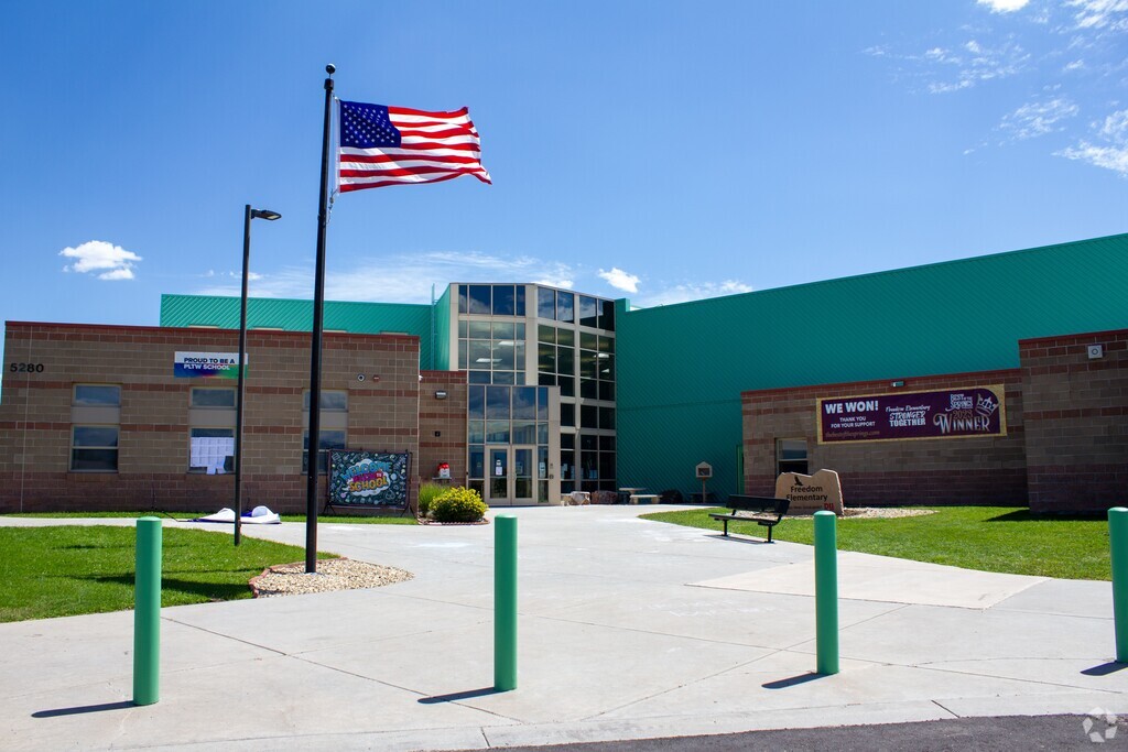 A wide shot for Freedom Elementary School.