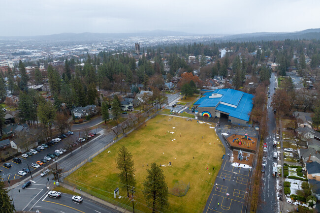 Roosevelt elementary features of large outdoor field for its students.