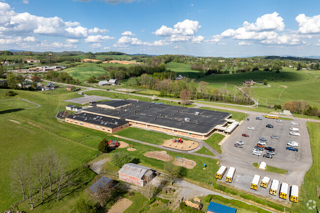 Meadowview Elementary School features several play areas for the students.