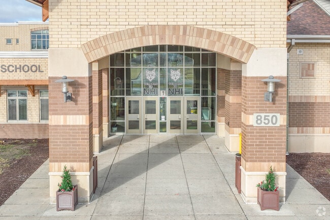 Here is the main entrance for Nature Hill Intermediate School.