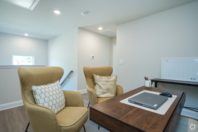 Office area inside model unit