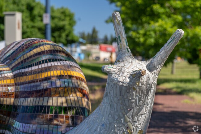 Art along the 14-mile long Interurban Trail is a common sight for Shoreline residents.