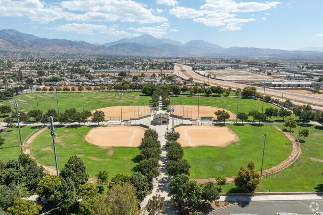Highland Community Park has several baseball fields that are perfect for Little League games.