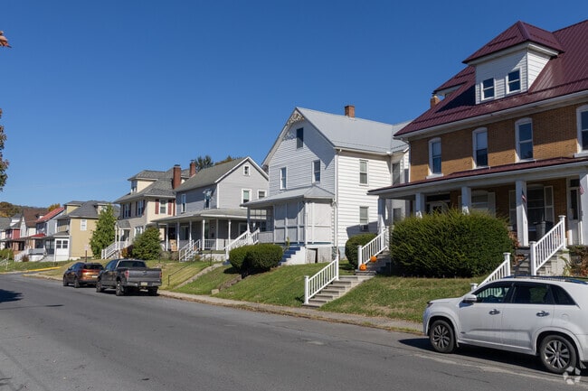Several historic houses line the streets in Windber.