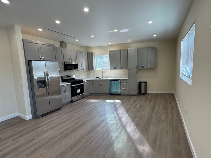 Dining room and kitchen