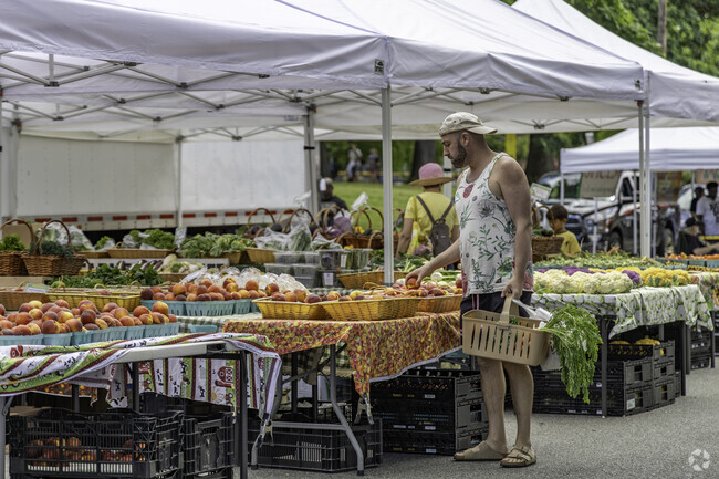 The Montclair Farmers Market has a vibrant selection of fresh fruits and vegetables.