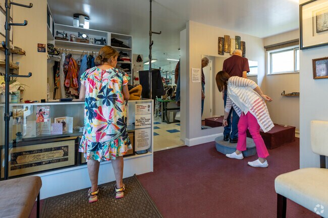 Locally owned shops and boutiques near Eberwhite offer everything from clothing to specialty goods.