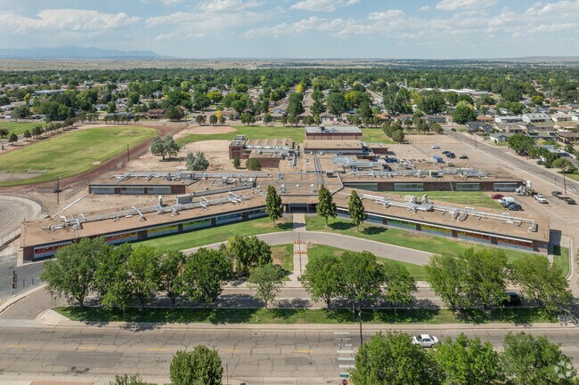 Students enjoy the atmosphere at Pueblo Academy of Arts in Heritage.