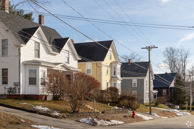 Architecture near downtown Franklin reflects the town's working history.