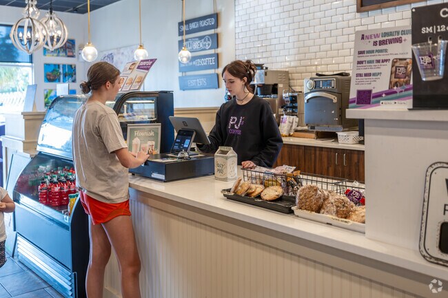 PJ's Coffee is perfect for a fresh cup of coffee and offers a convenient drive thru.