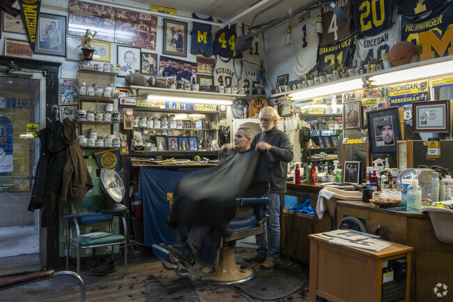 In the Elbel neighborhood, the State Street Barbershop is always busy.