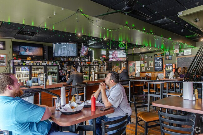Enjoy burgers and beers at Green Town Tavern near Lyon Grove.