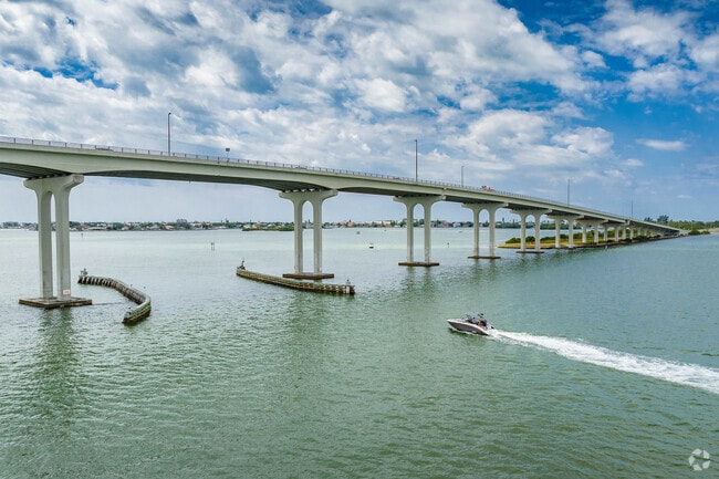 Belleair Bluffs is linked to Belleair beach by the Belleair causeway.
