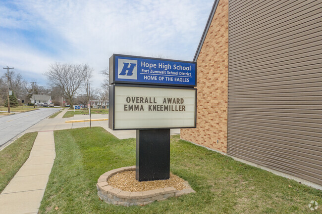 Hope High School educates students in grades 9-12.