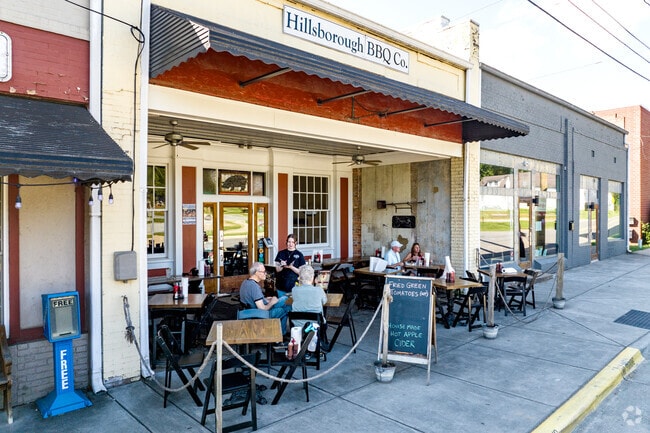 Hillsborough BBQ Company combines traditional regional specialties with unconventional options.