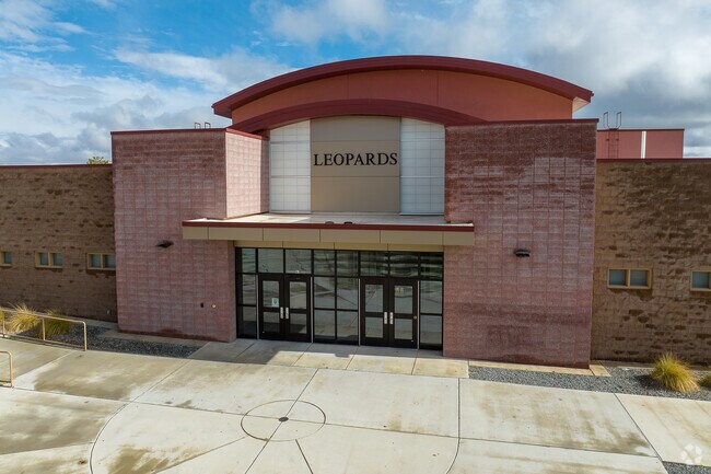 The Lincoln Middle School gymnasium is a separate building for school events.