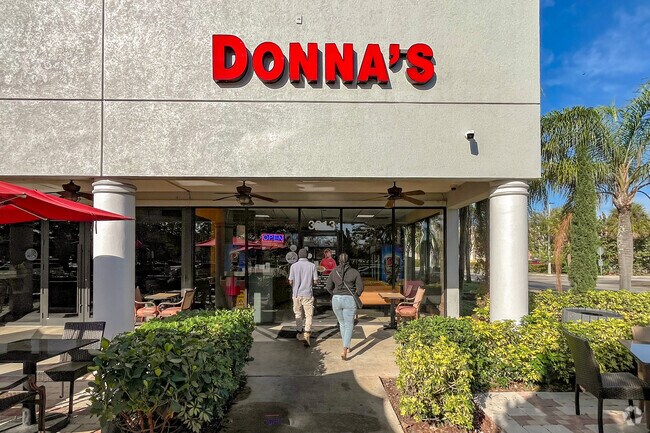 Donna's Caribbean Restaurant is a popular eatery just south of the Turtle Run neighborhood.