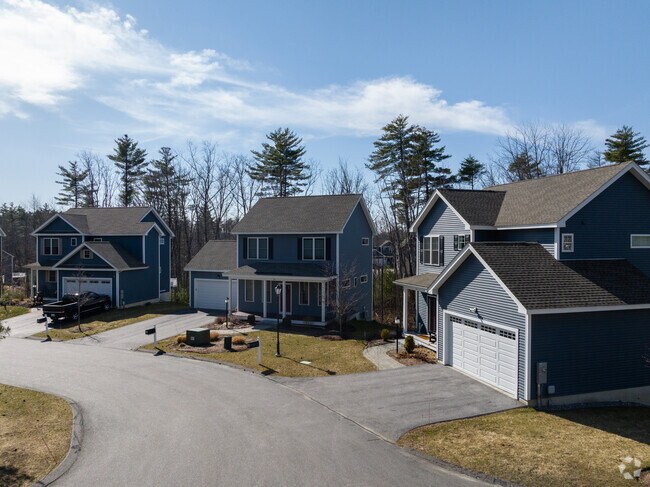 A row of upscale homes in a newer subdivision in the Northwest part of Manchester.