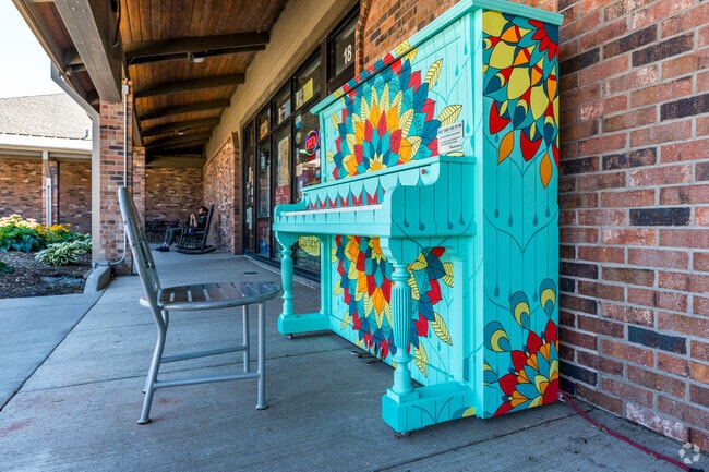 This colorful piano is located outside of Sprouts in Scotch Pines.