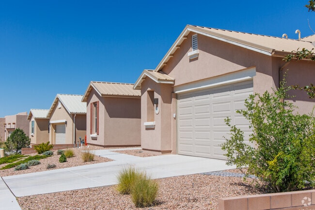 All homes in Rancho Viejo have stucco siding to keep with the southwestern style.