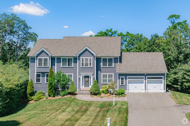 Colonial inspired homes are very commonly found in Ward Hill.