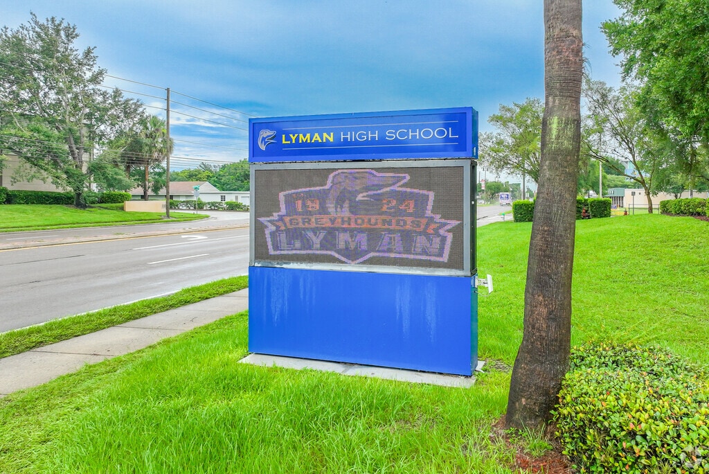Lymon High School is located on Ronald Reagan Boulevard, just 20 minutes from Orlando.
