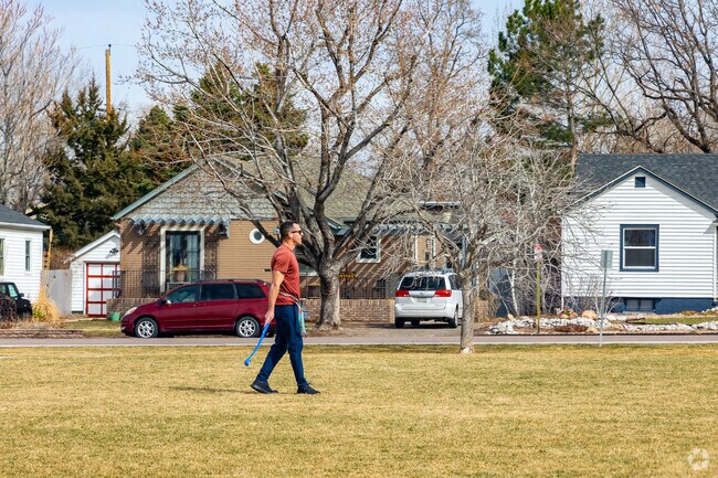 Play catch with your dog at Harvard Gulch North Park in Denver.