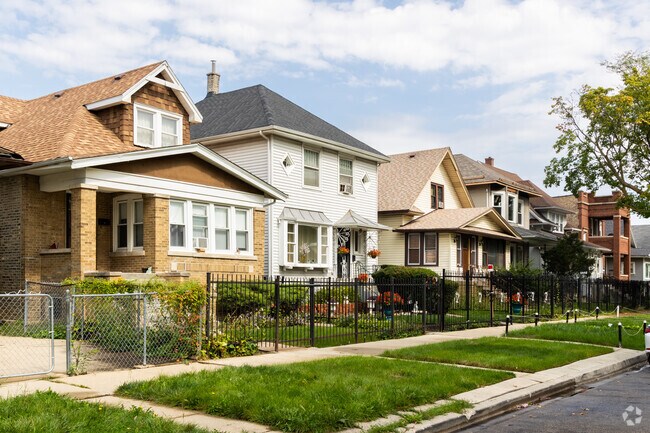 Austin features many bungalows two story brownstones.