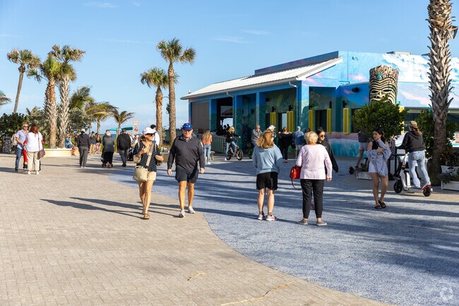 Downtown Cocoa Beach is a vibrant area with shops, restaurants, and entertainment near the beach.