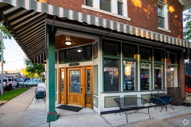 Carondelet residents enjoy a cup of coffee at the Speakeasy Cafe.
