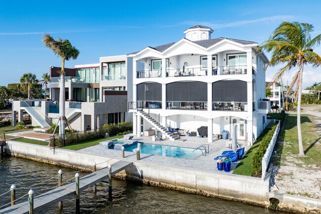 Many of the homes on San Carlos Island have elevated living areas to protect from flooding.