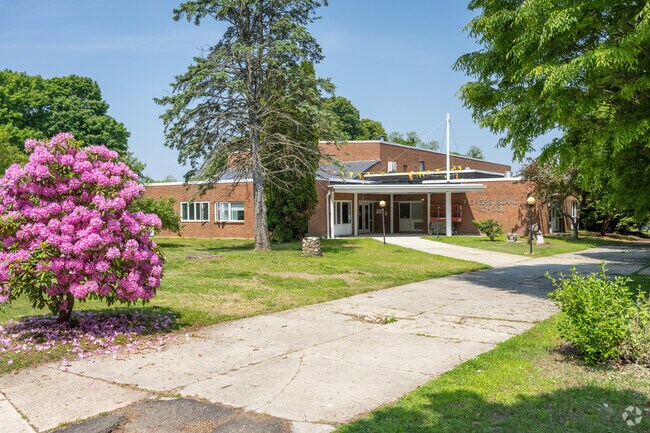 With no traffic lights on Fishers Island, students enjoy a peaceful walk to Fishers Island School, serving K–12.