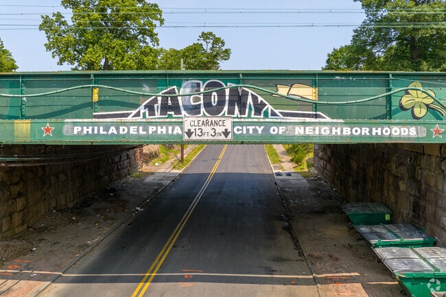 Tacony is in Philadelphia, the city of neighborhoods.