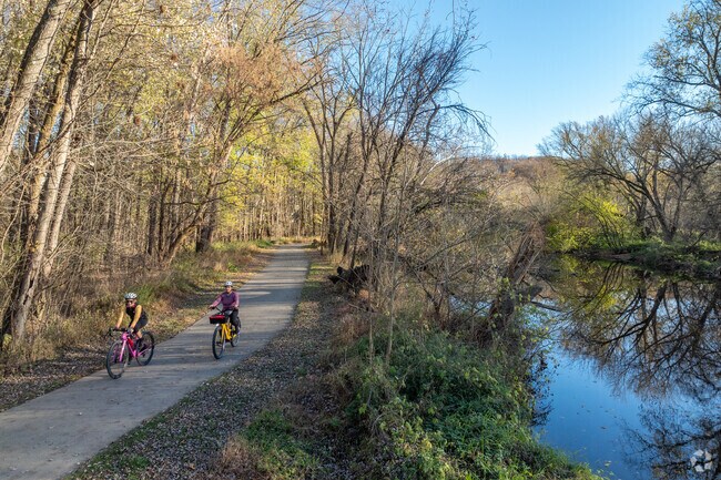 The Heritage Rail Trail runs along Cordorus Creek and is popular with York bikers and runners.