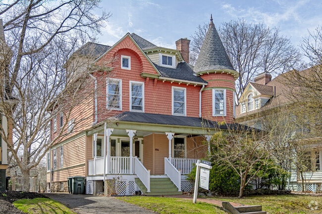 Charming Queen Anne-style houses with playful turrets and welcoming porches spark dreams of an inspired lifestyle.