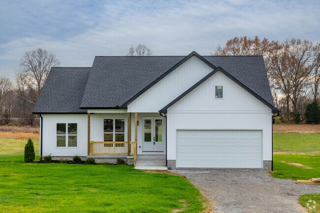 New build Craftsman homes sit along US 41 in Adams.