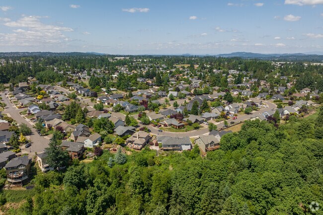 Looking north from the treed southern edges of the Gaffney Neighborhood.