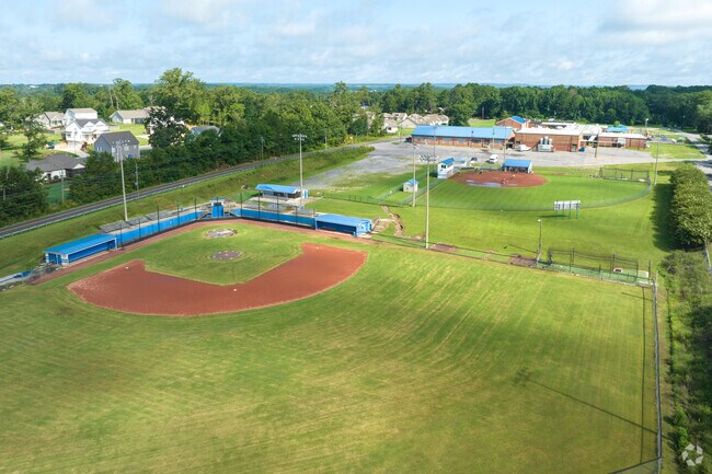 The Burkett Center has plenty of green space.