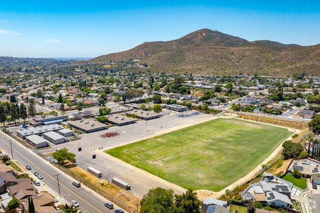A look at the large playing field at Gage Elementary School.