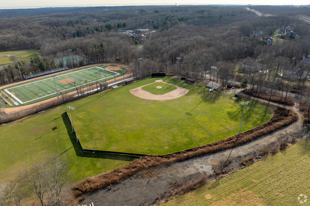 Shelton High School has a baseball field for the athletes.