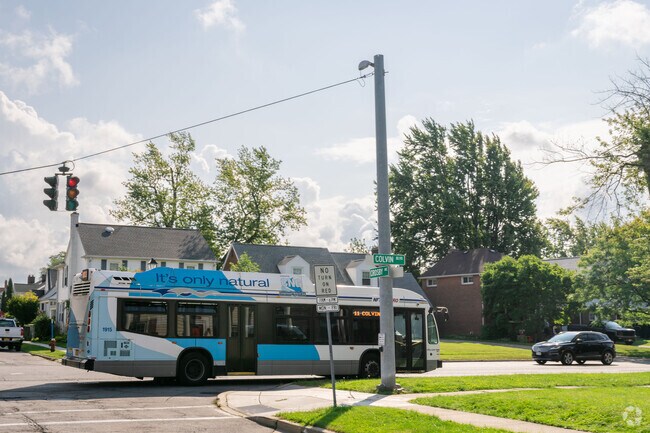 There is a bus line in Kenmore Northeast running on Colvin Boulevard.