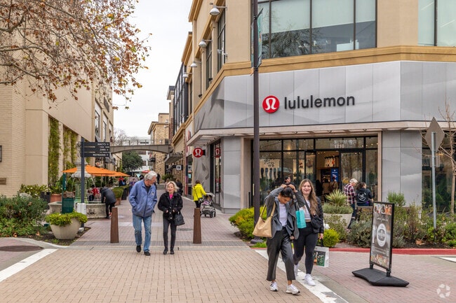 Shoppers enjoy the Lululemon store at Broadway Plaza in Walnut Creek.