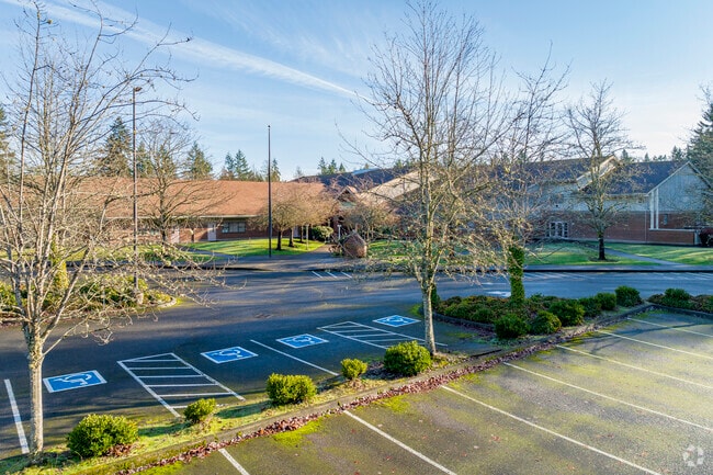 Plenty of parking available at Crestwood Elementary School.