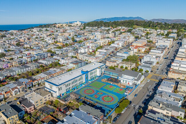 Lafayette Elementary School sits besides Lands End in San Francisco.