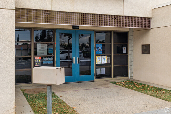 A welcoming entrance is seen at Creekside Elementary School in Moreno Valley.